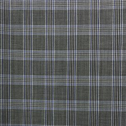 Wełna cienka szaro-niebieska w kratę WV0821