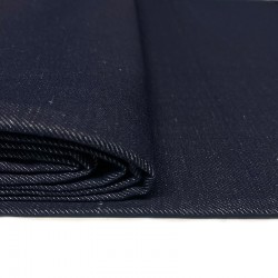 cienki jeans bawełna-len granatowy CO1046