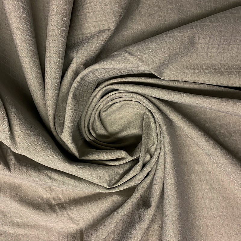 twill bawełniany beżowy w romby CO1058