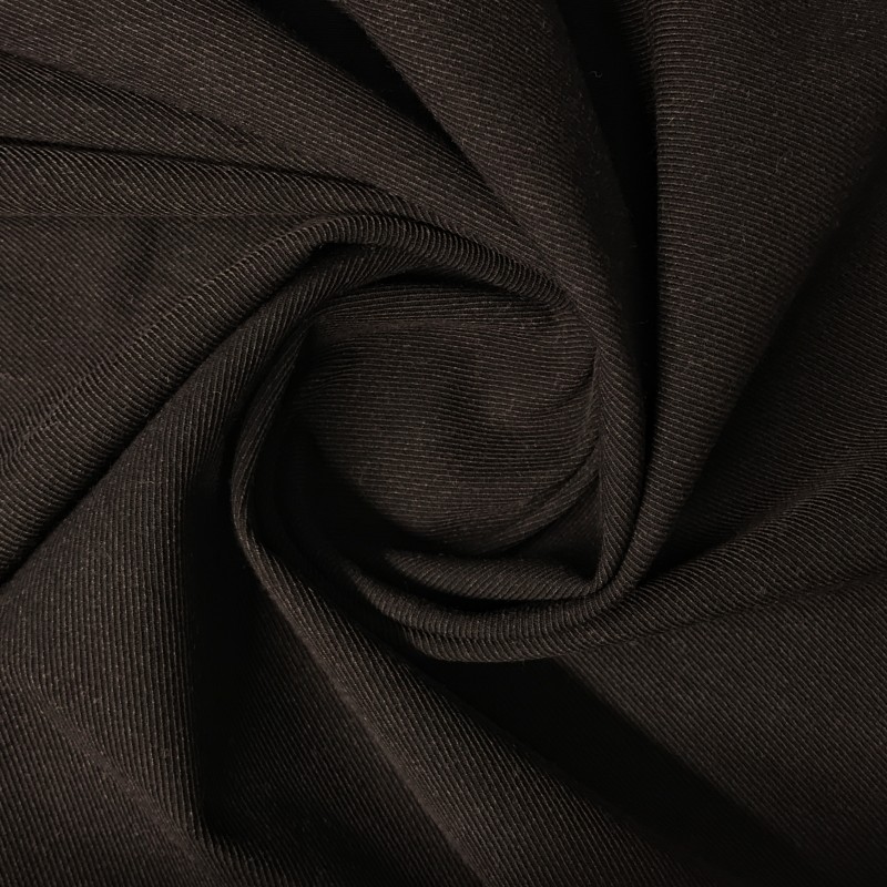 Wełna ciemnobrązowa twill WV0176