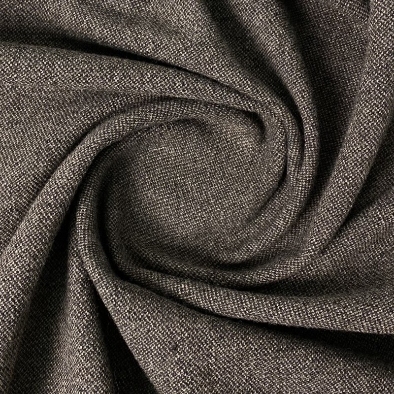 wełna tweed cienki brązowy WV0044