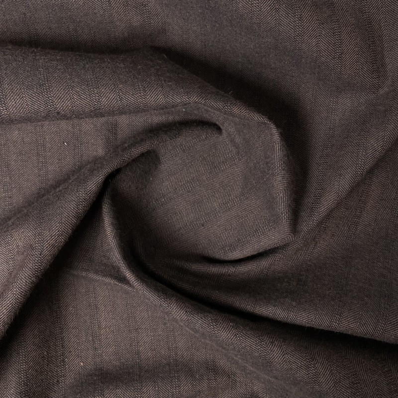 twill bawełniany brązowy w jodełkę CO0607