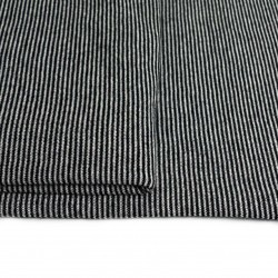 dzianina jersey bawełniany w czarno-szare paski CO1288