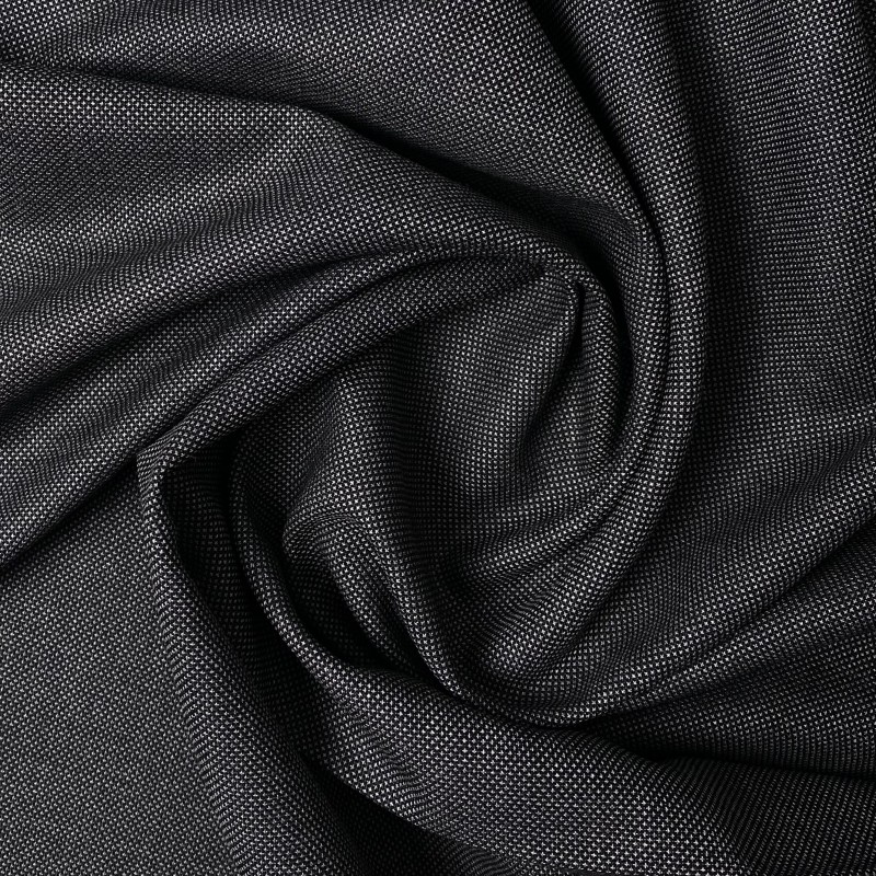 Wełna garniturowa szara w drobne wzorki WV1445