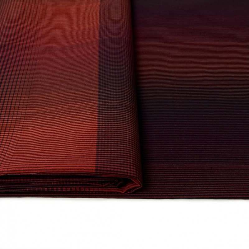materiał tkanina popelina bawełniana w czarno czerwoną kratę