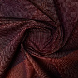 materiał tkanina popelina bawełniana w czarno czerwoną kratę