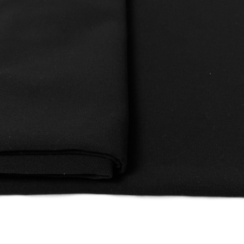 materiał tkanina poliestrowo bawełniana czarna