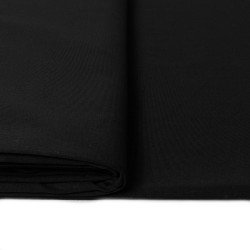 materiał tkanina rypsowa bawełniana czarna