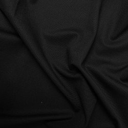 materiał tkanina rypsowa bawełniana czarna