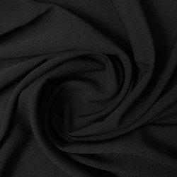 materiał cienka tkanina poliestrowa czarna