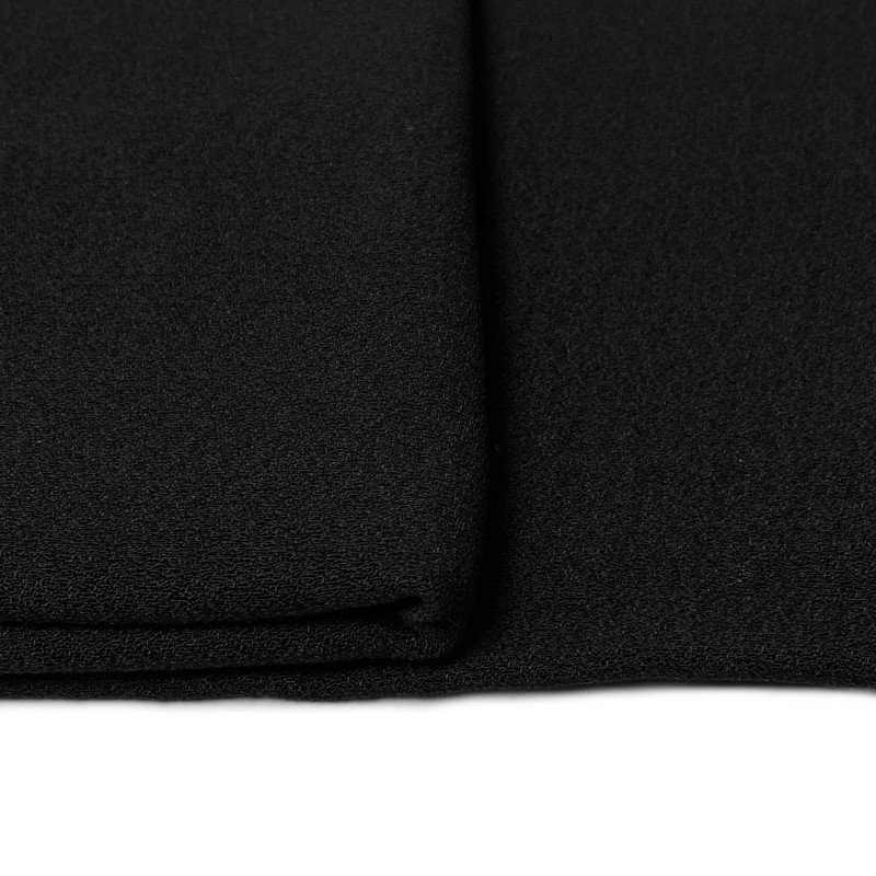 materiał tkanina wiskozowa czarna