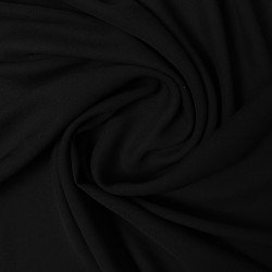 materiał cienka prześwitująca tkanina poliestrowa czarna