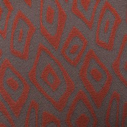 materiał dzianina wiskozowo poliestrowa szaro czerwona z abstrakcyjnym wzorem