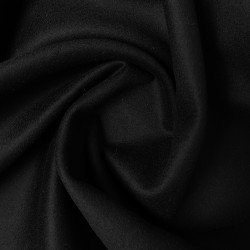 materiał gruba tkanina płaszczowa wełniana z kaszmirem czarna
