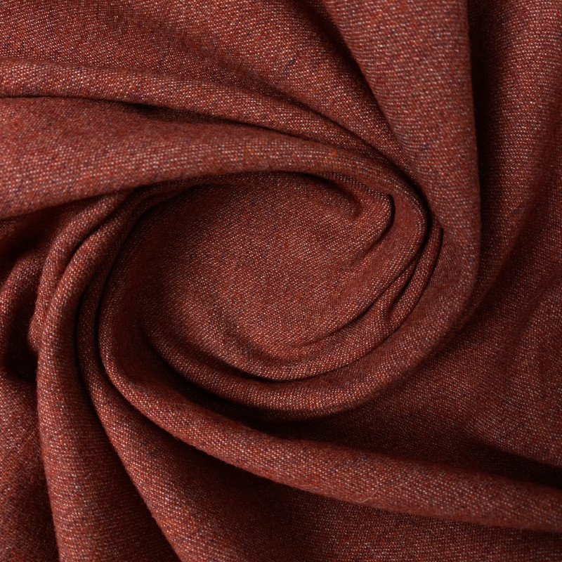 wełna tweed czerwony melanż WV1852
