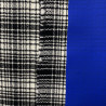 Wełna tweed w czarno-białą kratę WV1853