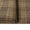 Wełna tweed beżowo-brązowa w kratę WV2180