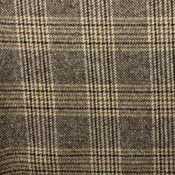 Wełna tweed beżowo-brązowa w kratę WV2180