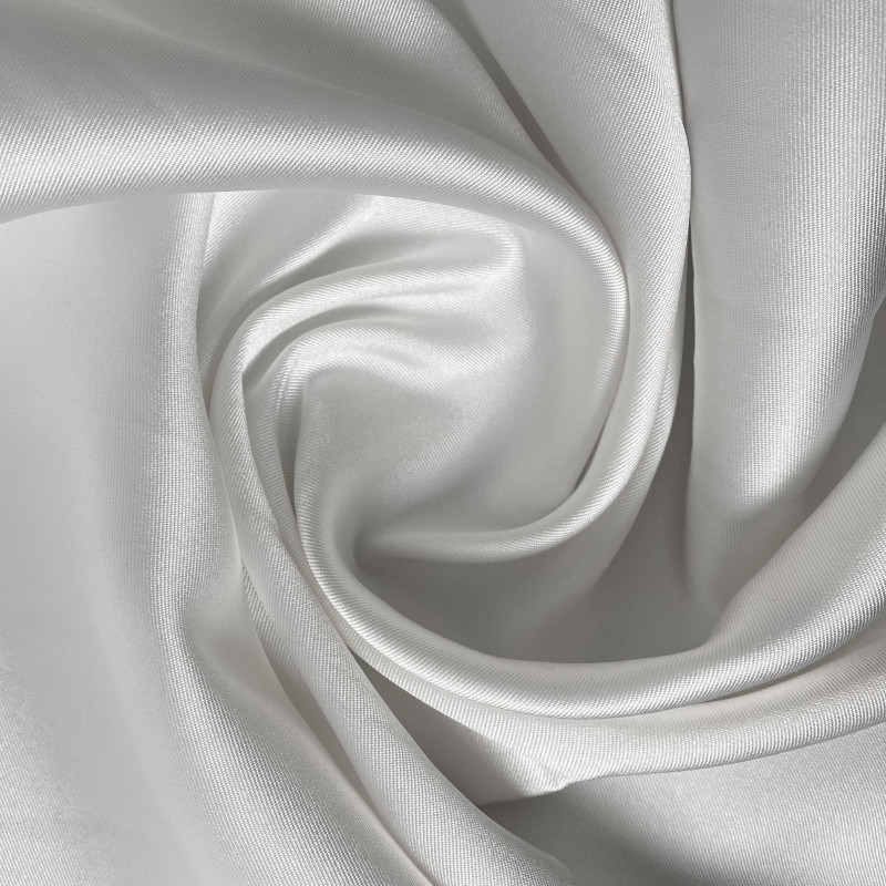 tafta twill syntetyczny satynowy biały PL2194
