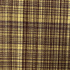 Wełna cienki tweed w bordowo-żółtą kratę WV2511