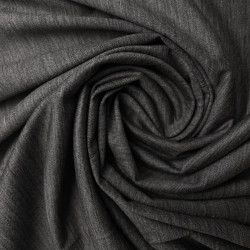Dzianina jersey wełna-jedwab szara - materiał na koszulki