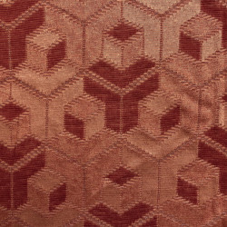 dzianina jersey wełniany czerwony wzór geometryczny WV2483
