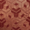 dzianina jersey wełniany czerwony wzór geometryczny WV2483