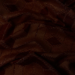 dzianina jersey wełniany czerwony wzór geometryczny WV2483