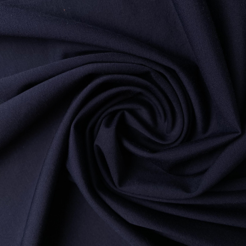 Jersey wiskozowy granatowy - materiał na bluzki Jersey wiskozowy granatowy - materiał na bluzki