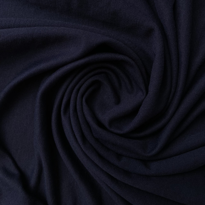 Jersey wiskozowy granatowy - materiał na bluzki Jersey wiskozowy granatowy - materiał na bluzki