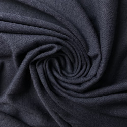 Jersey wełniany granatowy - materiał wełniany na t-shirty