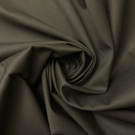 Tkanina bwełniana z elastanem na koszule ciemno zielona