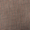 twill bawełniany w czerwono-beżową pepitkę CO2395