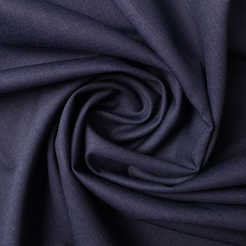 Wełna 100% - materiał na garnitury granatowy Wełna 100% - materiał na garnitury granatowy