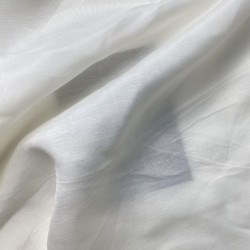 jedwab surowy ciepły biały SE2538