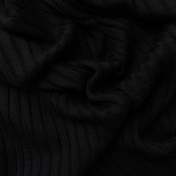 dzianina wełniana czarna WV2657