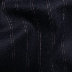 flanela wełniana z kaszmirem granatowa w paski WV2653