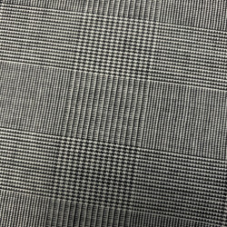 Wełna garniturowa czarno-biała w kratę WV2646