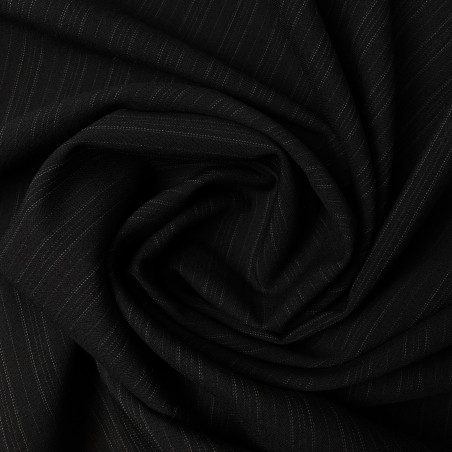 Materiał na garnitury czarny w paski