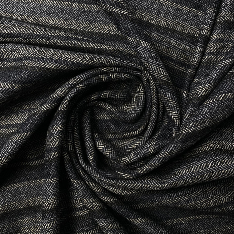 Flanela wełniana w jodełkę- wełna 100% na marynarki