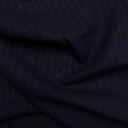 wełna garniturowa granatowa w paski WV2641