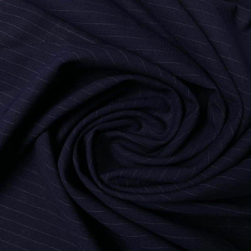Wełna 100% na garnitury granatowa w paski