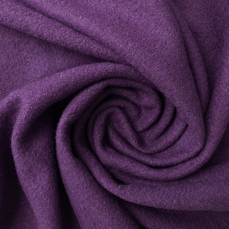 Wełna parzona fioletowa - materiał na płaszcze