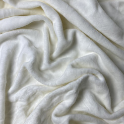 dzianina bawełniana pluszowa biała CO2688