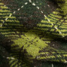 wełna tweed w zielono-brązową kratę WV2681