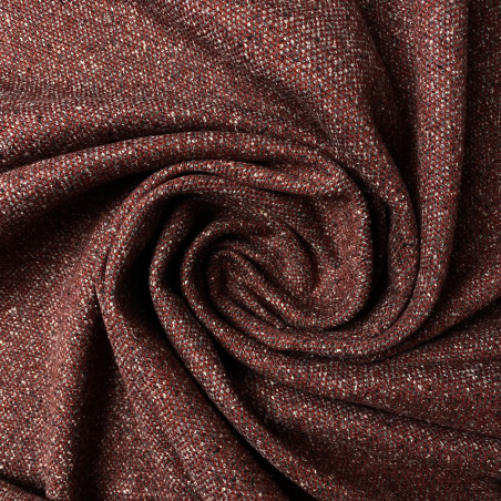 Wełna 100% Oxford czerwony melanż