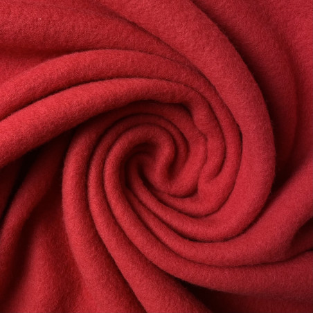 Dzianina polarowa czerwona - polar wełniany
