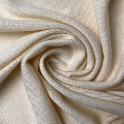 Dzianina kaszmir 100% ecru - miękka dzianina wełniana na bluzki