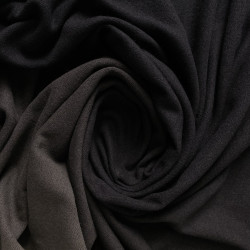 Dzianina wełniana z gradientem - wełna 100% czarno szara