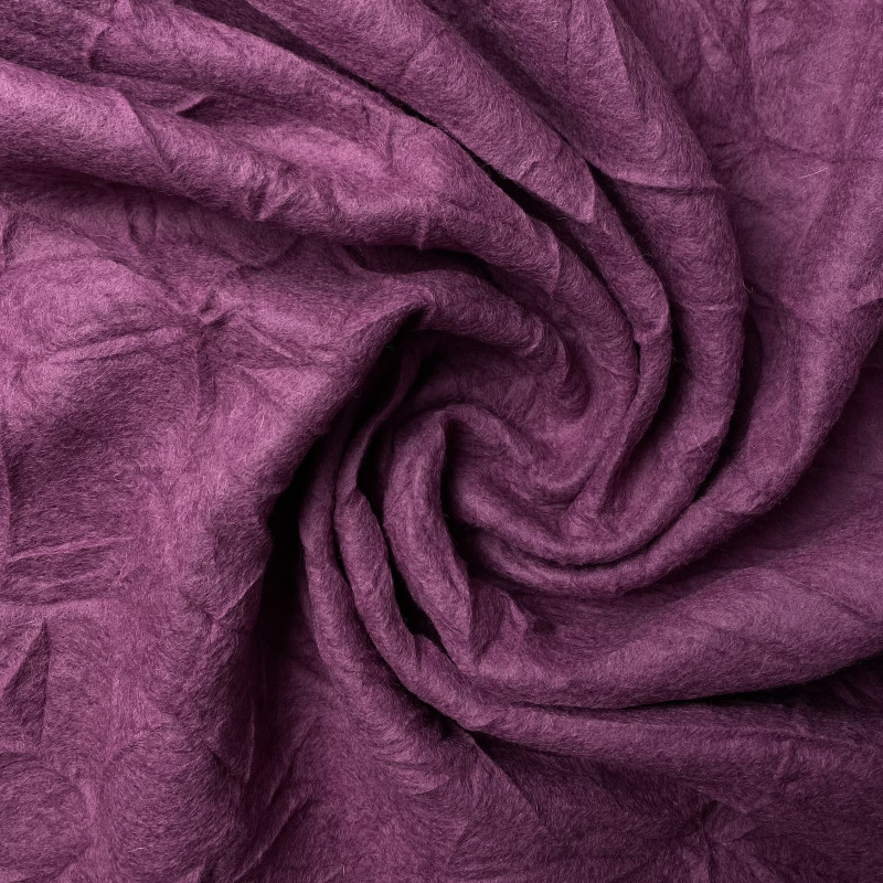 Wełna kreszowana fioletowa